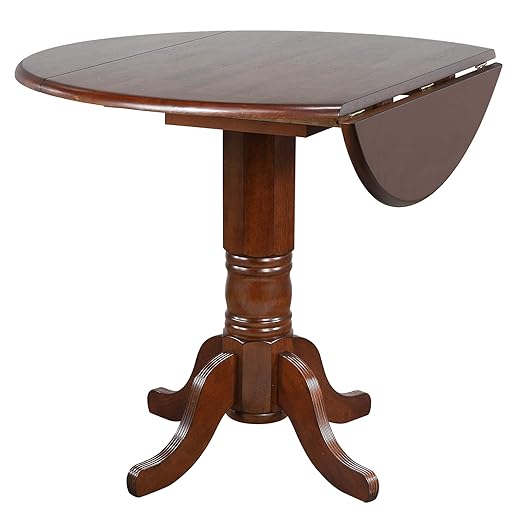 Sunset Trading Andrews Dining Table, Distressed chestnut finish