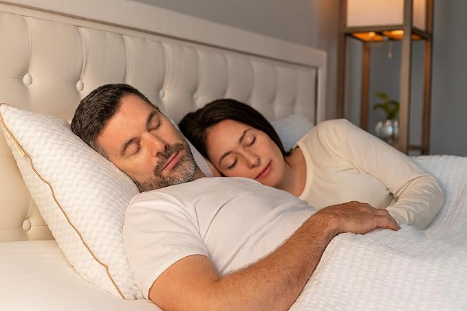 AMBERSTAR Memory Foam Pillow - Adjustable Loft, Cooling & Cozy Dual-Sided Cover, Perfect for Side, Back & Stomach Sleepers (1)