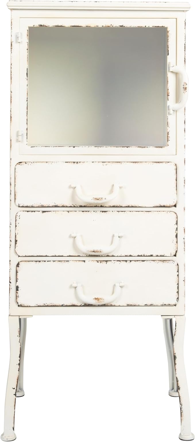 Creative Co-Op Metal Cabinet with 3 Drawers