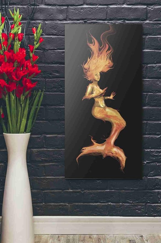 Epic Graffiti 'Siren' by Michael StewArt, Canvas Wall Art, 20"x40"