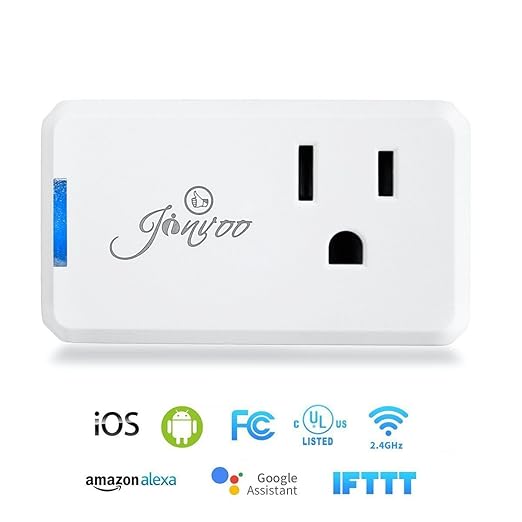 Jinvoo WiFi Smart Mini Plug, 10A, Remote Control by Jinvoo Smart app, Works with Amazon Echo,Compatible with iOS/Android Google Assistant, Timer White (4 Pack)