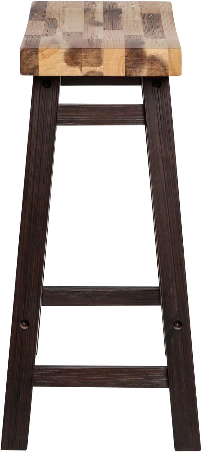 Boraam Sonoma Backless Saddle Kitchen Counter Stool - Blended Espresso
