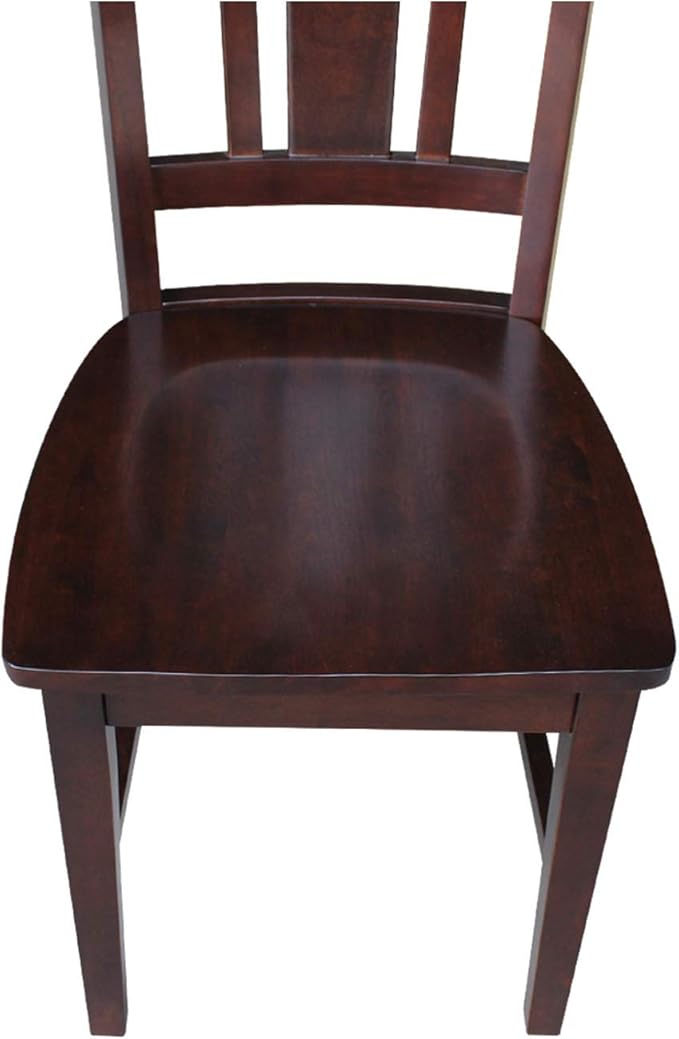 International Concepts 42" Dual Drop Leaf 2 San Remo Chairs Dining Table, Rich Mocha