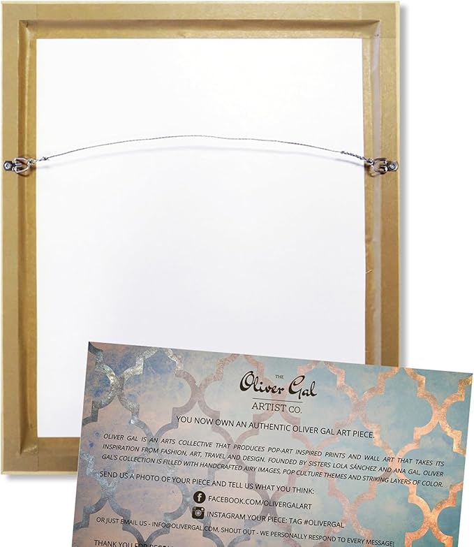 The Oliver Gal Artist Co. Drinks and Spirits Wall Art Framed Canvas Prints 'Champagne Mind Glitter' Champagne