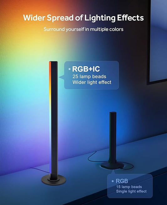 Smart LED Light Bars, RGB Light Bar for Room,16 Million Colors & 213 Preset Modes Gaming Lights, APP Control, Remote Control, Dynamic Music Sync Mode TV Backlight, USB Powered Ambient Lighting