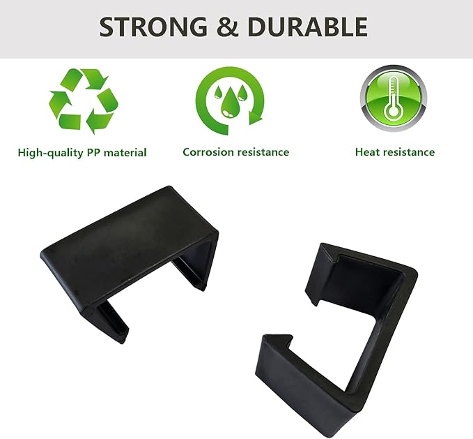 10 Pieces Outdoor Patio Furniture Clips Sectional Couch Sofa Funiture Clips Wicker Rattan Furniture Alignment Connector Wicker Chair Fastener Clips Connect The Sectional or Module Outdoor Couch Black