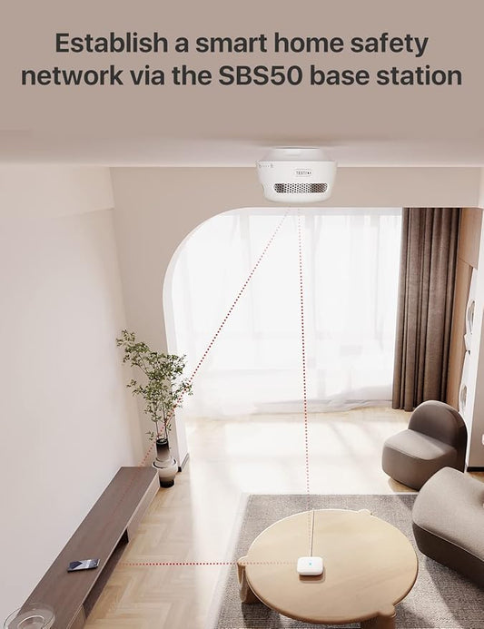 X-Sense Smart Home Base Station, 2.4 GHz Wi-Fi Required, Enhance Your Home Safety Network with Up to 50 Devices, Model SBS50