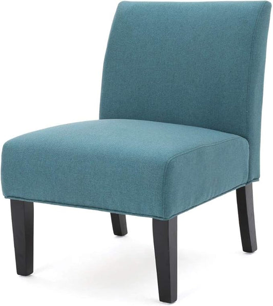 Christopher Knight Home Kassi Fabric Accent Chair, Dark Teal 29. 50”D x 22. 50”W x 32. 00”H