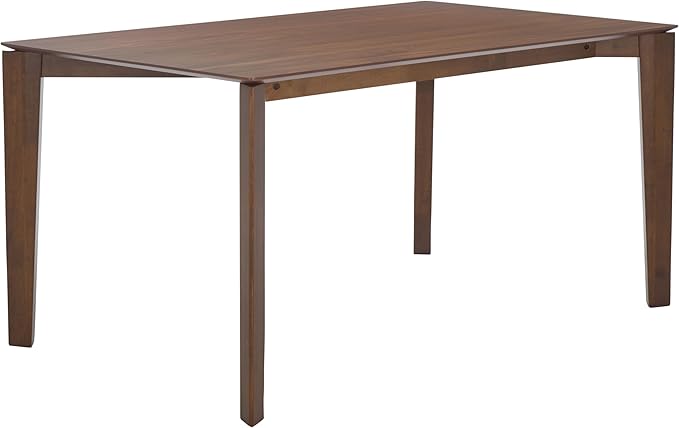 SAFAVIEH Couture Collection - Alyssamarie Walnut Rectangle Wood Dining Table, Modern Tapered Leg Design (SFV6715A)