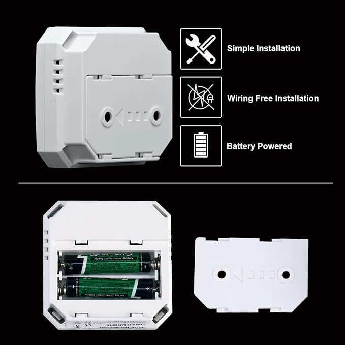 Carbon Monoxide Detector,Portable Smart CO Alarm with LCD Display and Sound Warning,CO Monitor Alarm Detector for Home、RV,Battery Powered