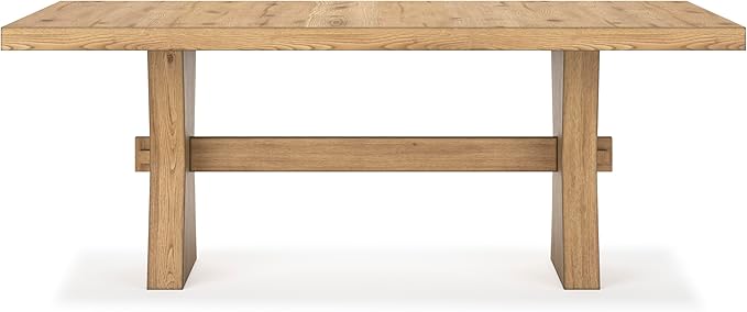 Signature Design by Ashley Galliden Farmhouse Dining Table, Light Brown
