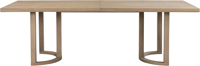 Christopher Knight Home Evat 95 Inch Dining Table for 6-8 People, Modern Kitchen Table with U-Shaped Legs, Large Wooden Rectangular Farmhouse Dinner Furniture for Dining Room, Home Office,Natural Ash