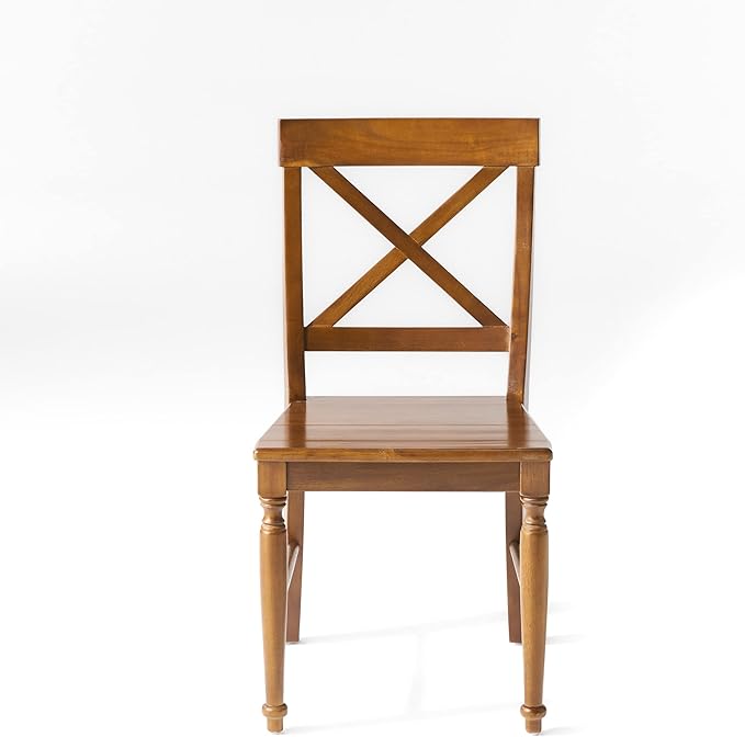 Christopher Knight Home Rovie Acacia Wood Dining Chairs, 2-Pcs Set, Dark Oak