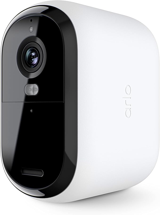 Arlo Essential XL Security Camera 2K (2nd Gen, 2023 Release) - Wireless Outdoor Camera, 4X Longer Battery, Person Recognition, Package Detection, Animated Preview, 1-Mo. Trial of Secure Plan, 1 Cam