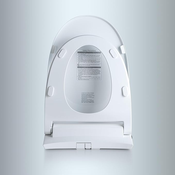 WOODBRIDGE Electronic Bidet Seat with Automatic open and close lid, Child Wash, Elongated Soft Close, White BID03