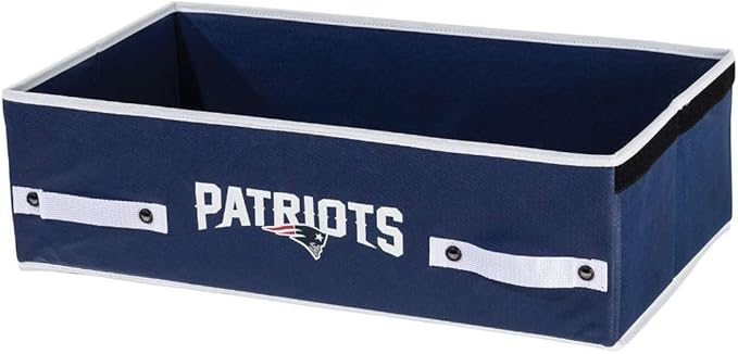 Franklin Sports NFL Under Bed Storage Bins - Folding Organizer Containers - NFL Team Office, Bedroom + Living Room Décor