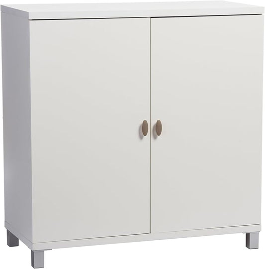 Baxton Studio Marcy Modern & Contemporary Wood Entryway Handbags or School Bags Storage Sideboard Cabinet, White
