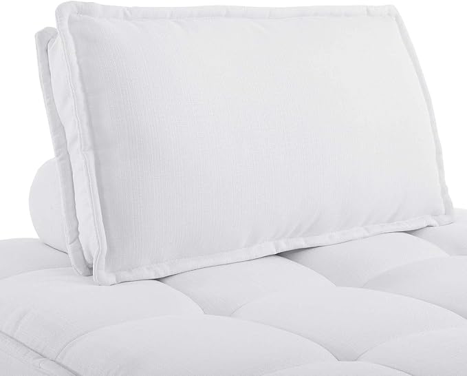Modway Saunter, 5-Piece Sectional Sofa, White