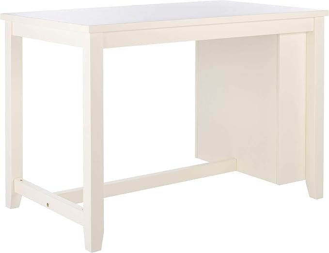 Safavieh Home Collection Aero White 36-inch Rectangle Storage Dining Counter Table