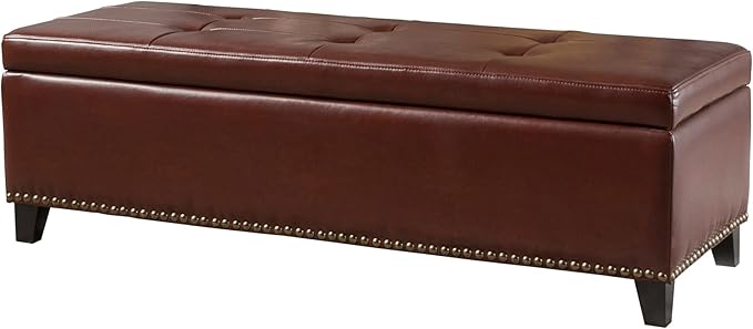 Christopher Knight Home Gavin Storage Ottoman, Foggy Brown