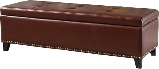 Christopher Knight Home Gavin Storage Ottoman, Foggy Brown