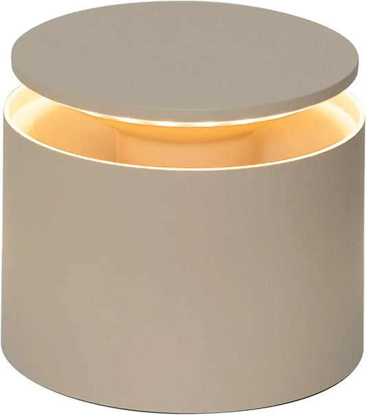 Zafferano, Push-Up Lamp, Rechargeable Cordless Table Lamp with Touch Controls, Also Usable as an Outdoor Lamp, Dimmer, 2200-3000 K, Height 80-100 cm, Sand Colour
