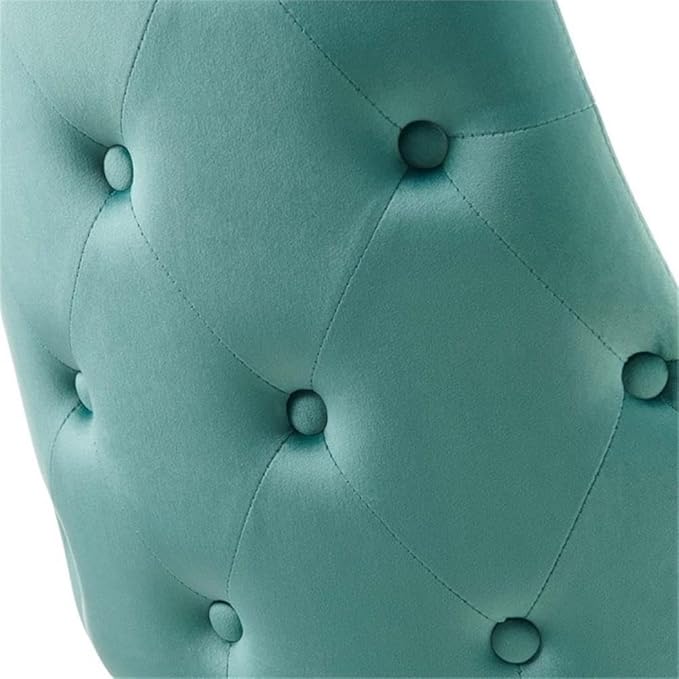 Modway Adorn Tufted Performance Velvet Dining Side Chair, Teal 25D x 22W x 34H Inch