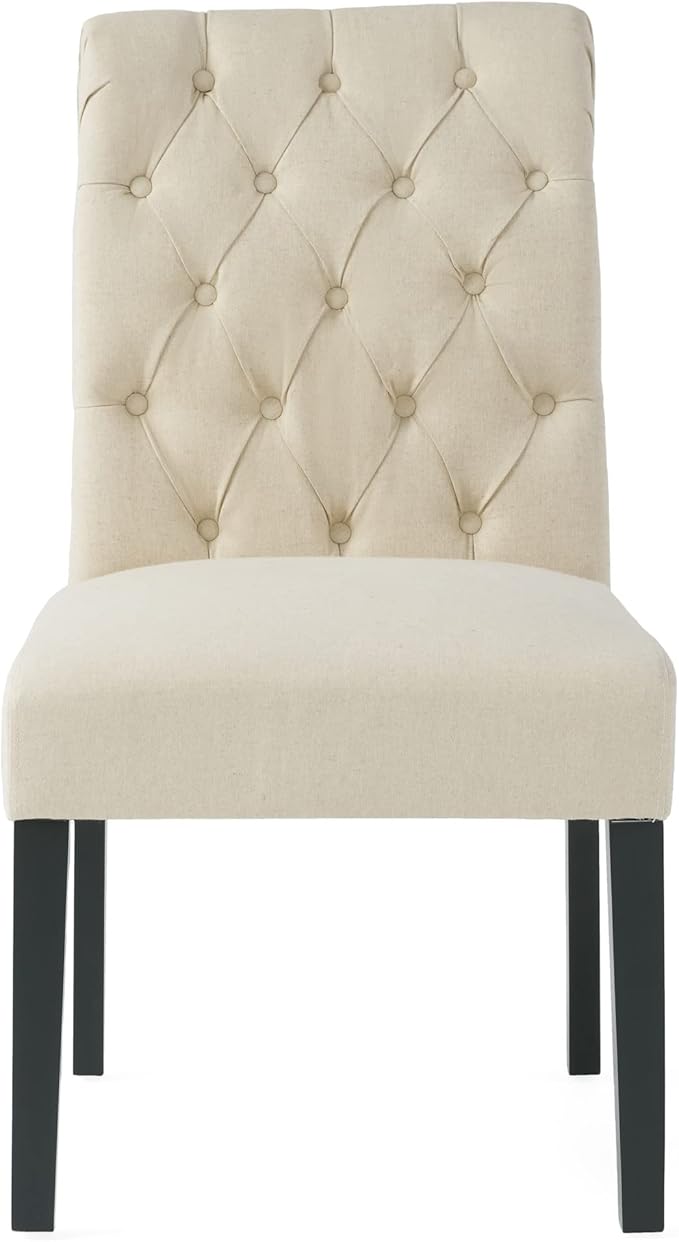 Christopher Knight Home CKH Fabric Dining Chairs, 2-Pcs Set, Natural