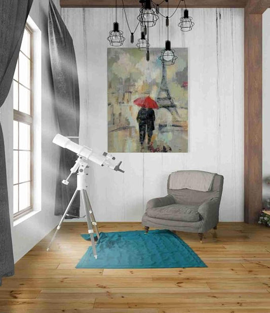 Epic Graffiti 'Rain in the City II' by Silvia Vassileva, Canvas Wall Art, 26"x34"