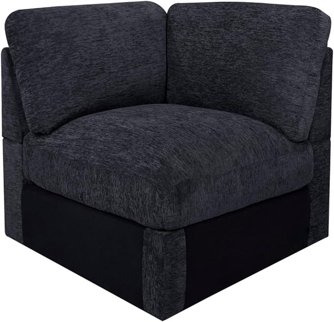 YOPTO 146" Convertible Sectional Sofa Couch,8 Seat Modular Living Room Furniture Sets with 2 Pillows & Movable Ottoman,Chenille Upholstered Cloud Couches,L-Shaped Comfy Sofas,for Living Room,Dark Gray