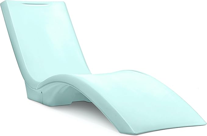 Step2 Vero Pool Lounger, Outdoor/Indoor Waterproof Patio Furniture, Pool Lounge Chair, Use in Pools Up to 12-Inches of Water or Poolside Ledge, Made of Durable Plastic, Weighted, Julep
