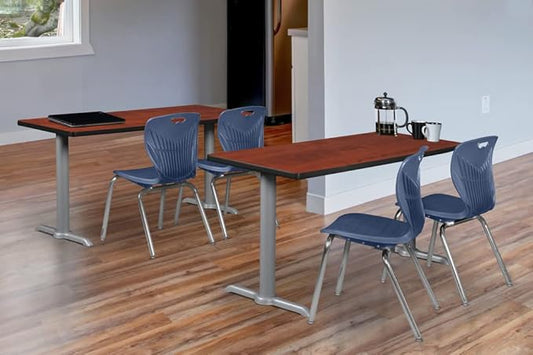 Regency Cain 60" x 24" Training Table- Cherry/Grey Base