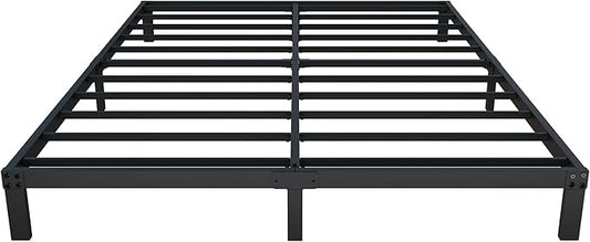 8 Inch King Size Bed Frame, Heavy Duty Metal Platform Bed Frame No Box Spring Needed, Noise Free, Easy Assembly, Black