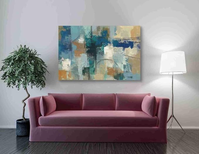 Epic Graffiti 'Jasper Lagoon' by Silvia Vassileva, Canvas Wall Art, 40"x60"