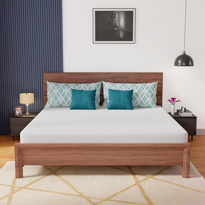 PayLessHere Gel Memory Foam Mattress Wave Comfort Foam Mattress 8 inch Mattress, CertiPUR-US Certified,Breathable Bed Mattress Supportive & Pressure Relief,Removable Cover,Fiberglass Free,White King