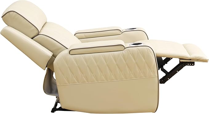 Power Recliner Sectional Sofa Set with LED, Living Room Furniture Sets, L-Shaped Recliner Sofa & 2 Chairs, Luxury Sectional Couch with Charging/Storage for Living Room