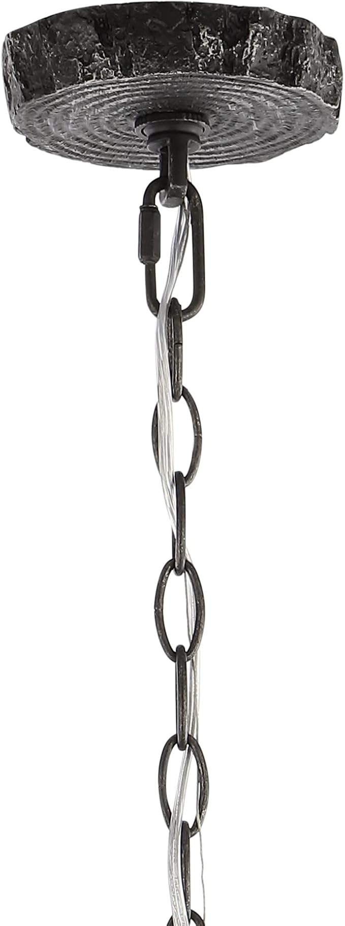 JONATHAN Y 26" Black Rustic Resin Antler 4-Light LED Chandelier, Farmhouse Faux Deer Horn Hanging Ceiling Light for Dining Room, Kitchen Island, Adjustable Light Fixture (JYL6300C)
