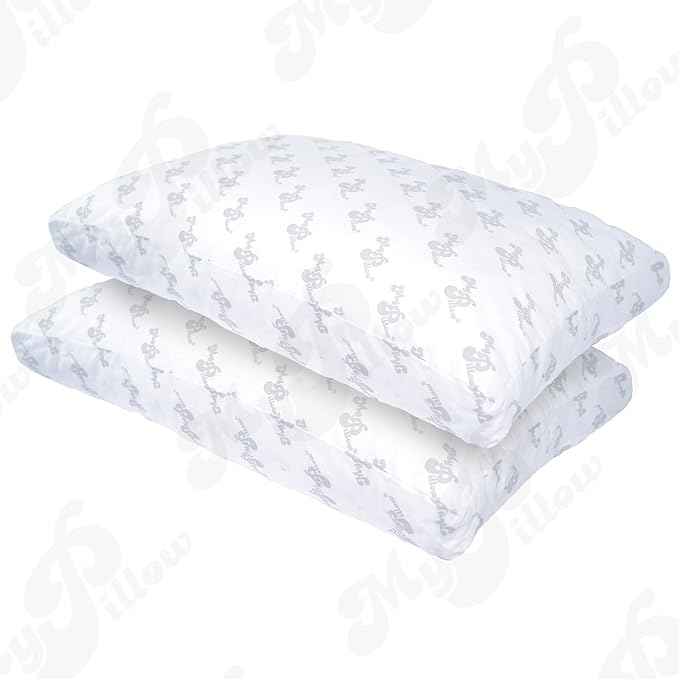 MyPillow Bedding Bed Pillows for Sleeping King Size, Set of 2, Gusseted for Back, Stomach or Side Sleepers - My Pillow Premium Pillow [King, Medium
