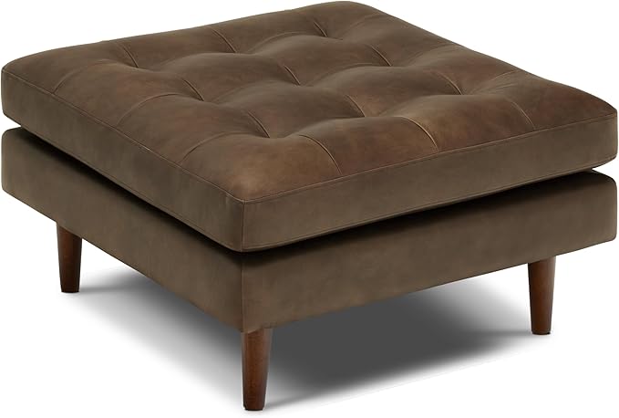 Poly & BARK Napa Ottoman in Cocoa Brown