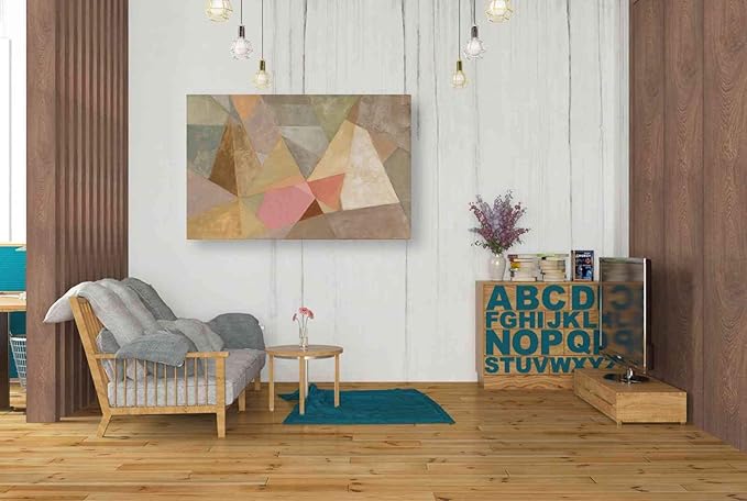 Epic Graffiti 'Geometric Abstract' by Silvia Vassileva, Canvas Wall Art, 40"x26"