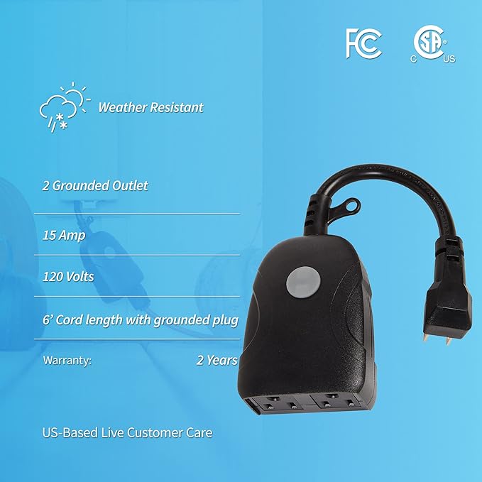 Outdoor Smart Wi-Fi Plug
