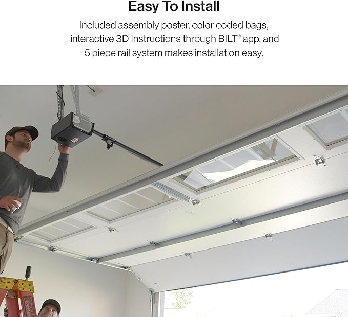 Genie Chain Glide Connect Essentials Smart Garage Door Opener - Reliable Chain Drive Opener With LED Lighting- Compatible with Alexa, SmartThings, Brilliant Smart Home