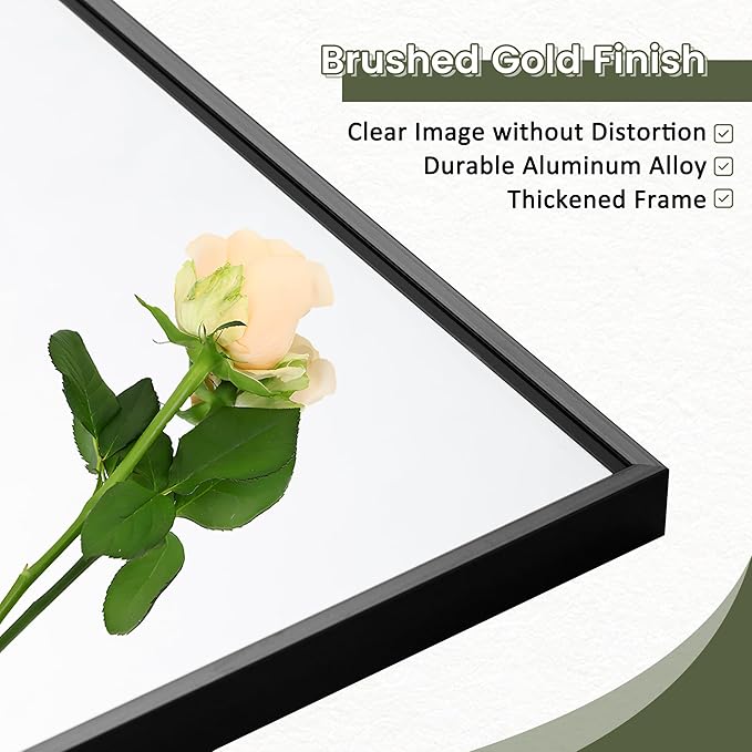 NicBex Full Length Mirror with Stand, 64"x24" Aluminum Alloy Frame Full Body Floor Mirror, Black - Free Standing, Leaning Against Wall or Wall-Mounted, Best for Bedroom Living Room Dressing Room