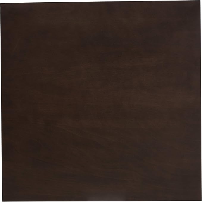 Baxton Studio Cavan Mid-Century Dining Table Dark Oak Brown Finished Square Wood Dining Table