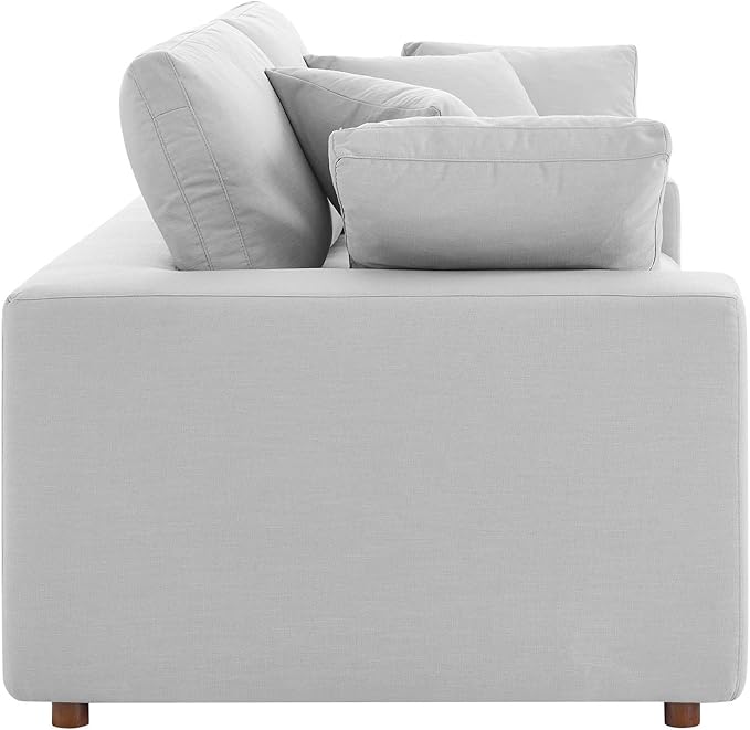 Modway EEI-4859-LGR Commix Down Filled Overstuffed Loveseat, Light Gray