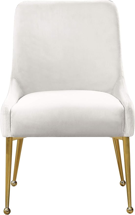 Meridian Furniture Owen Cream Velvet Dining Chair (Set of 2)
