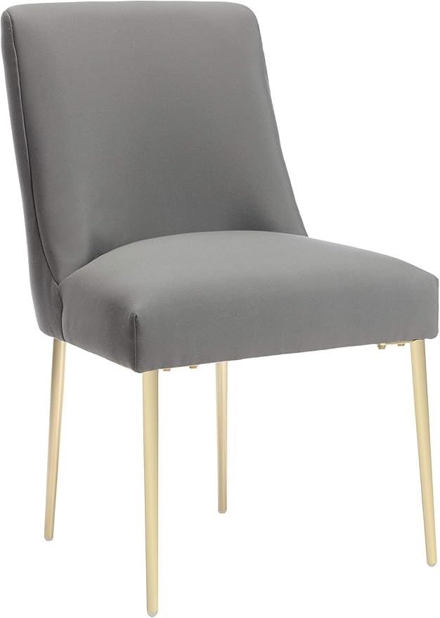 SAFAVIEH Couture Collection Nolita Glam Charcoal Grey Dining Chair