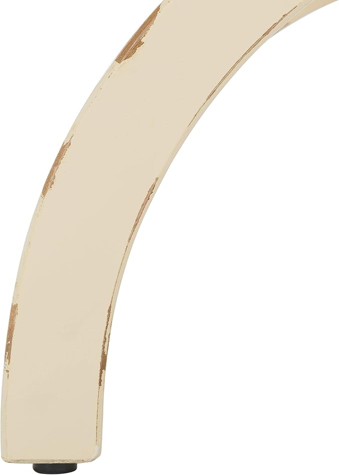 Safavieh American Homes Collection Maxine Vintage Cream Accent Table,Vanilla