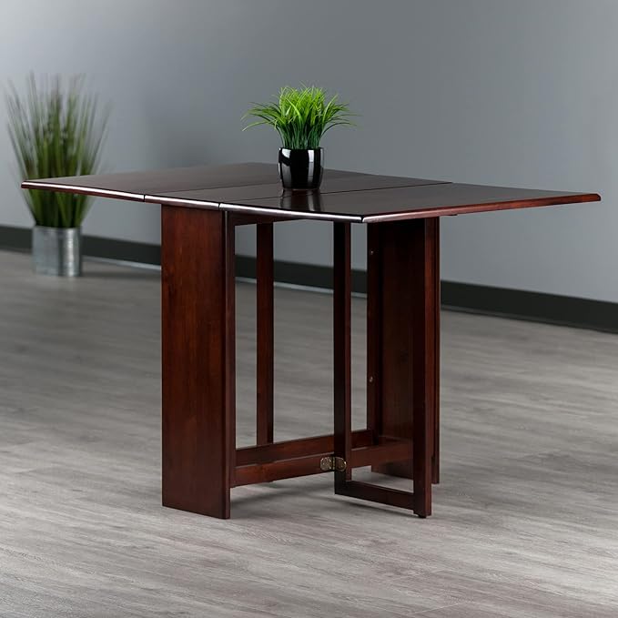Winsome Clara Foldable Dining Table, 47" Wide, 30" High, Walnut