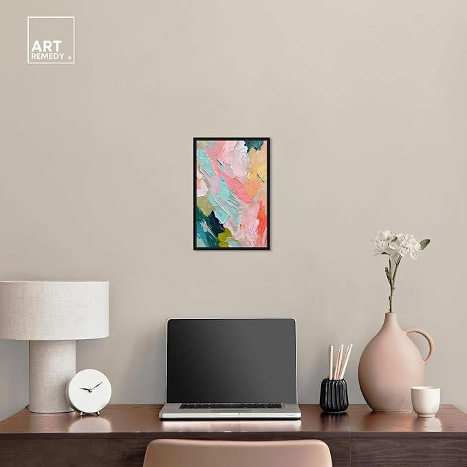 Art Remedy Pastel Layers Canvas Pastel Wall Art, Black Frame, 10" x 15"